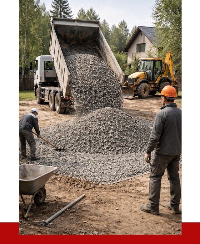 Отсыпка участка щебнем в Снежинске от 6755 р. ПРОНЕРУДСнж